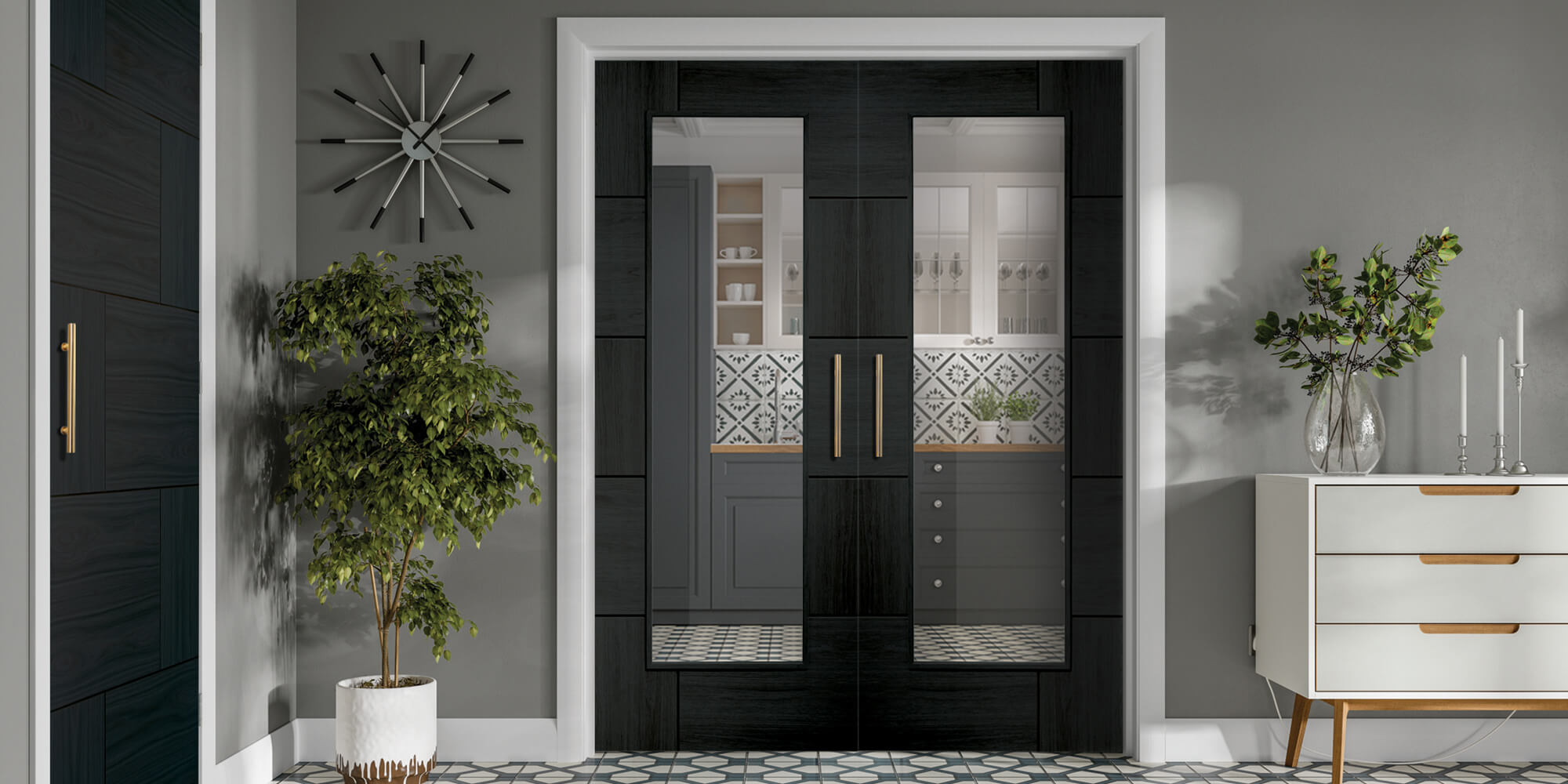 Deanta Ely Unfinished Internal Oak Door 35HP22UNX - Internal Doors from  Doors2Floors UK LTD UK
