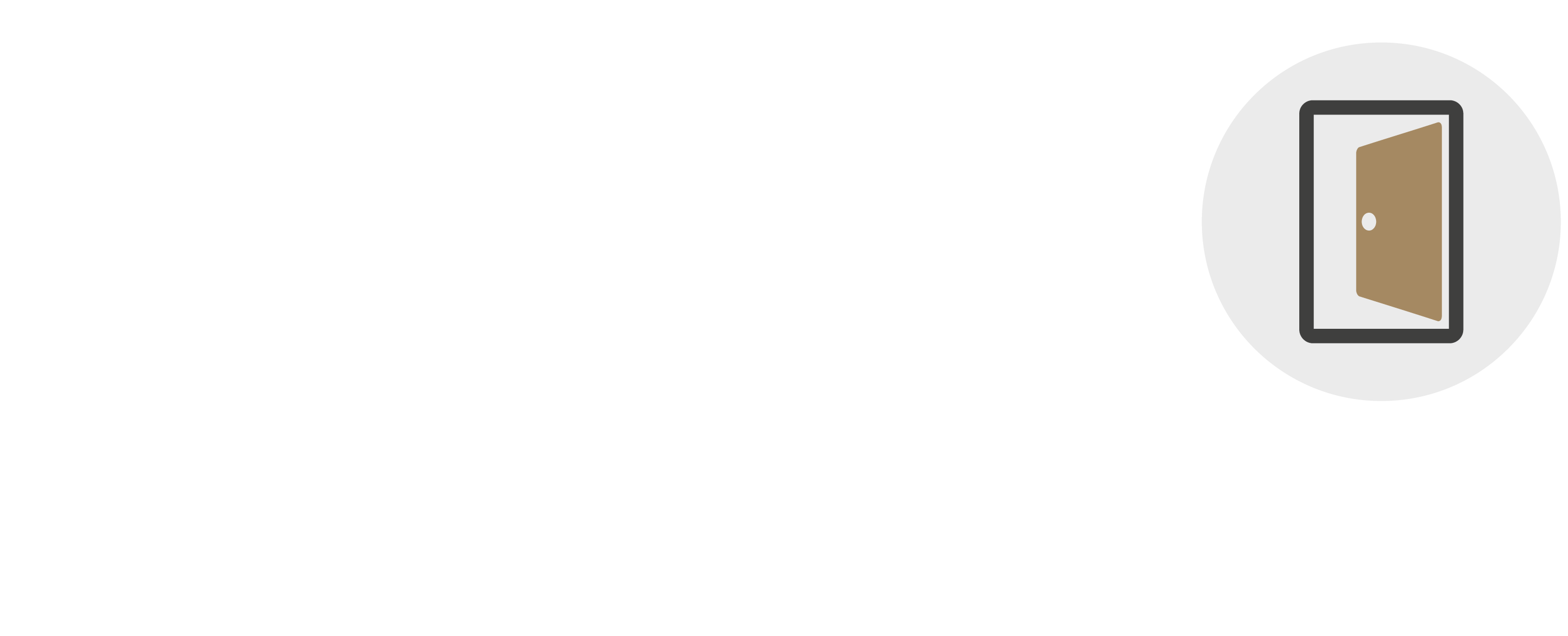 The logo features the text 'simpli doorsets' in white, accompanied by an icon of an open brown door, set against a light gray circular background.