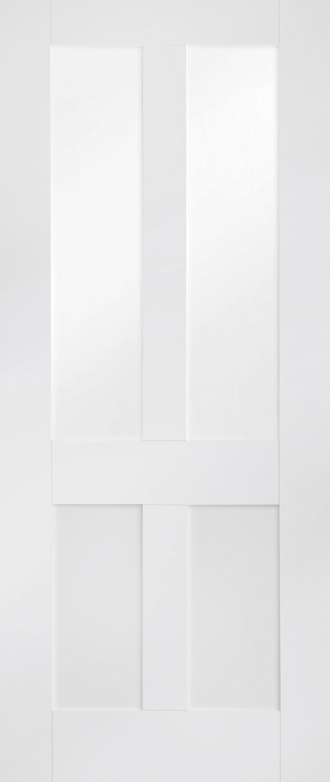 Internal White Primed Malton Shaker with Clear Flat Glass – Glacier, 1981 x 762 x 35 mm