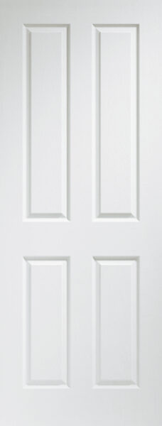Internal Pre-Finished White Moulded Victorian 4 Panel Door