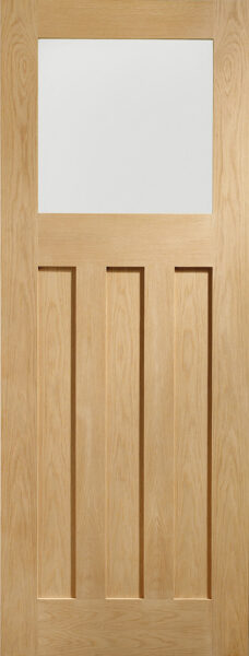 Internal Oak Pre-Finished DX Door with Obscure Glass