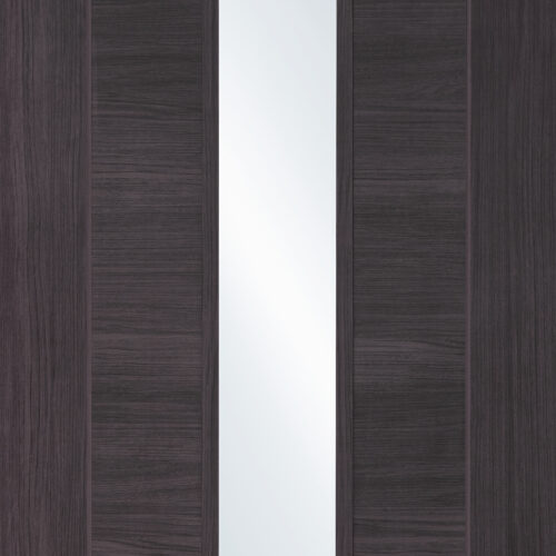 Internal Laminate Umber Grey Forli with Clear Glass