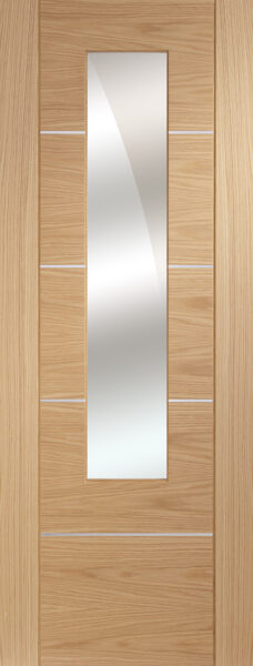 Internal Oak Pre-Finished Portici Door with Mirror