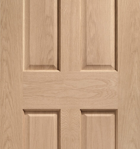 Victorian 4 Panel Pre-Finished Internal Oak Door