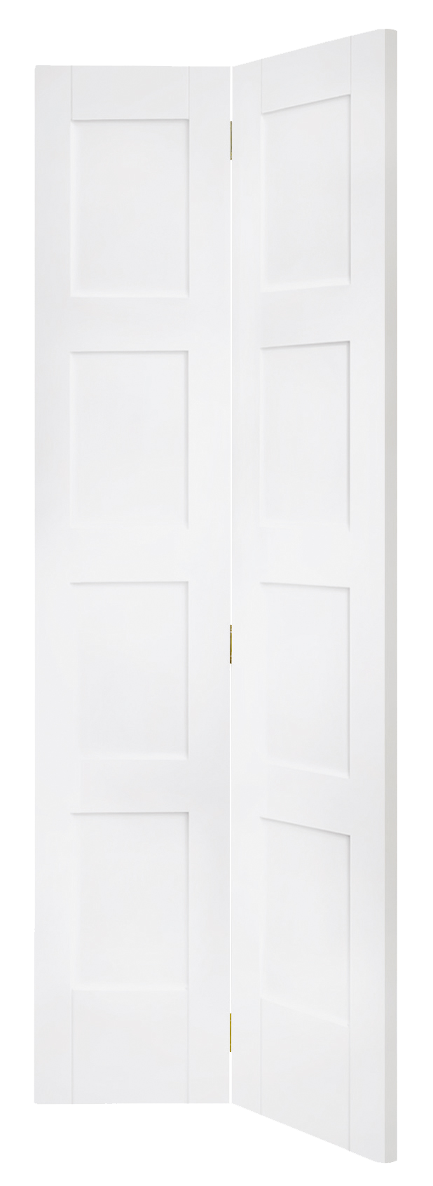 Shaker 4 Panel Bi-Fold Internal White Primed Door – White Primed, 1981 x 762 x 35 mm
