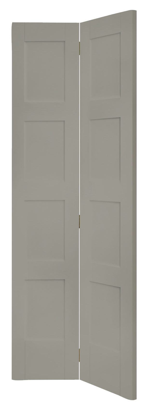 Shaker 4 Panel Bi-Fold Internal White Primed Door – Slate, 1981 x 686 x 35 mm