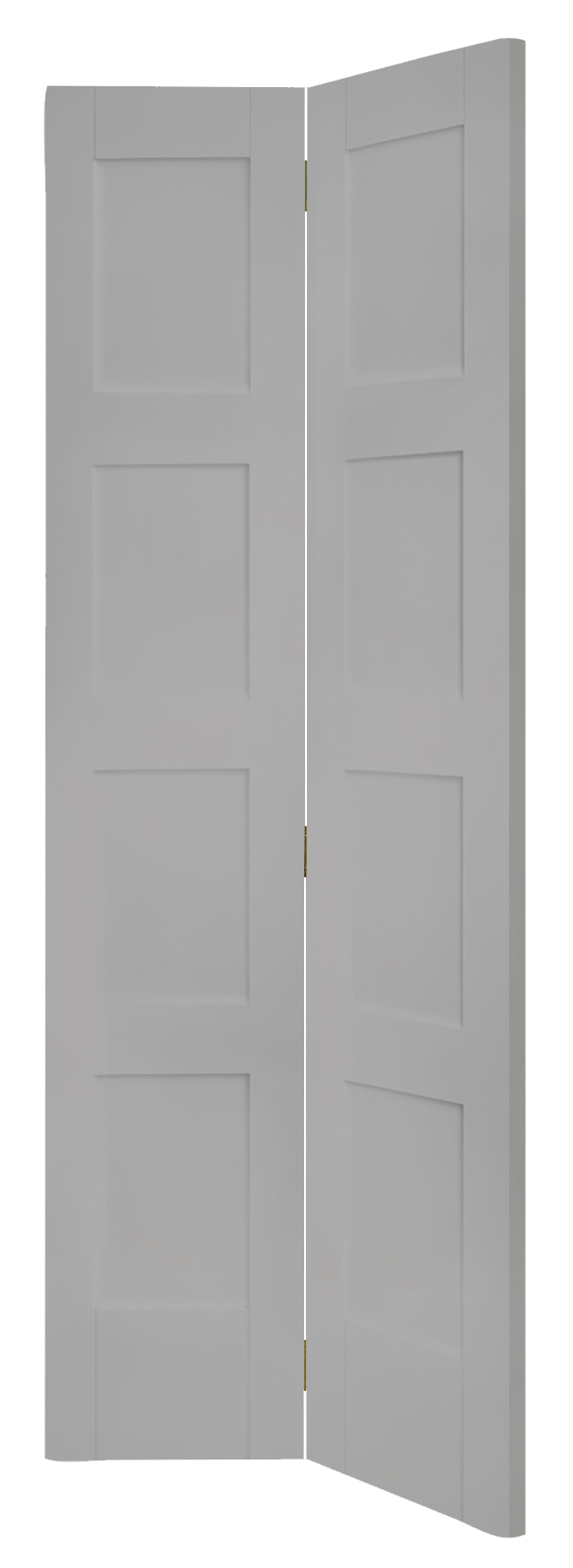 Shaker 4 Panel Bi-Fold Internal White Primed Door – Storm, 1981 x 686 x 35 mm