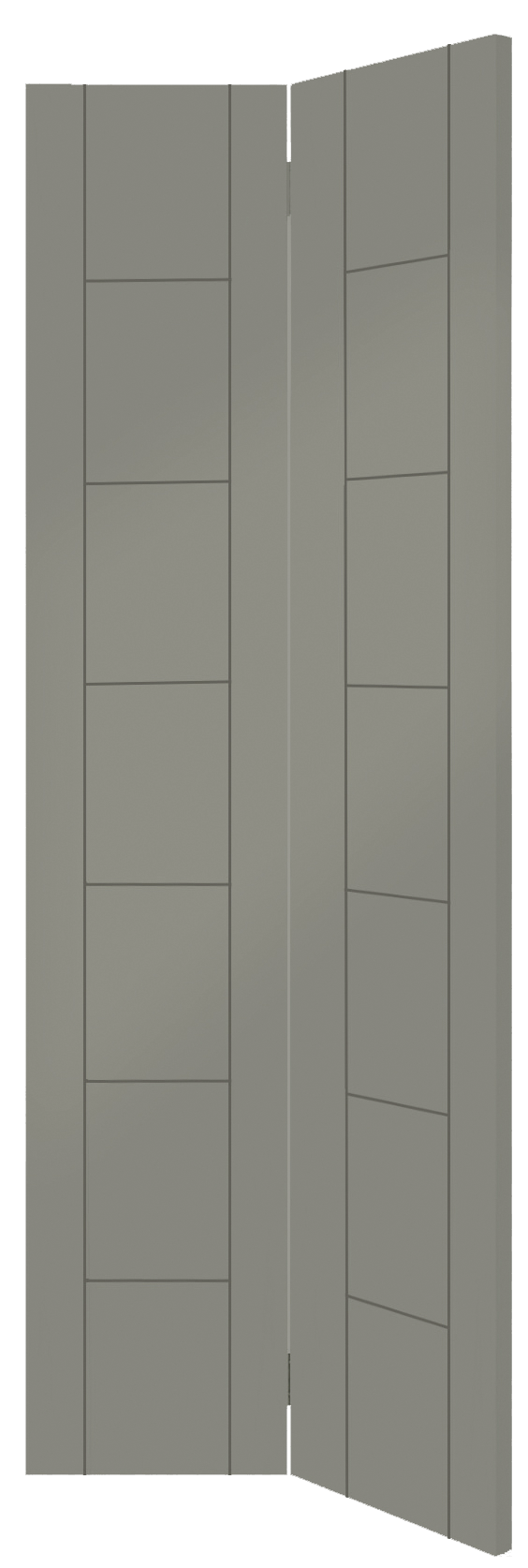 Palermo Internal White Primed Bi-Fold Door – Slate, 1981 x 762 x 35 mm