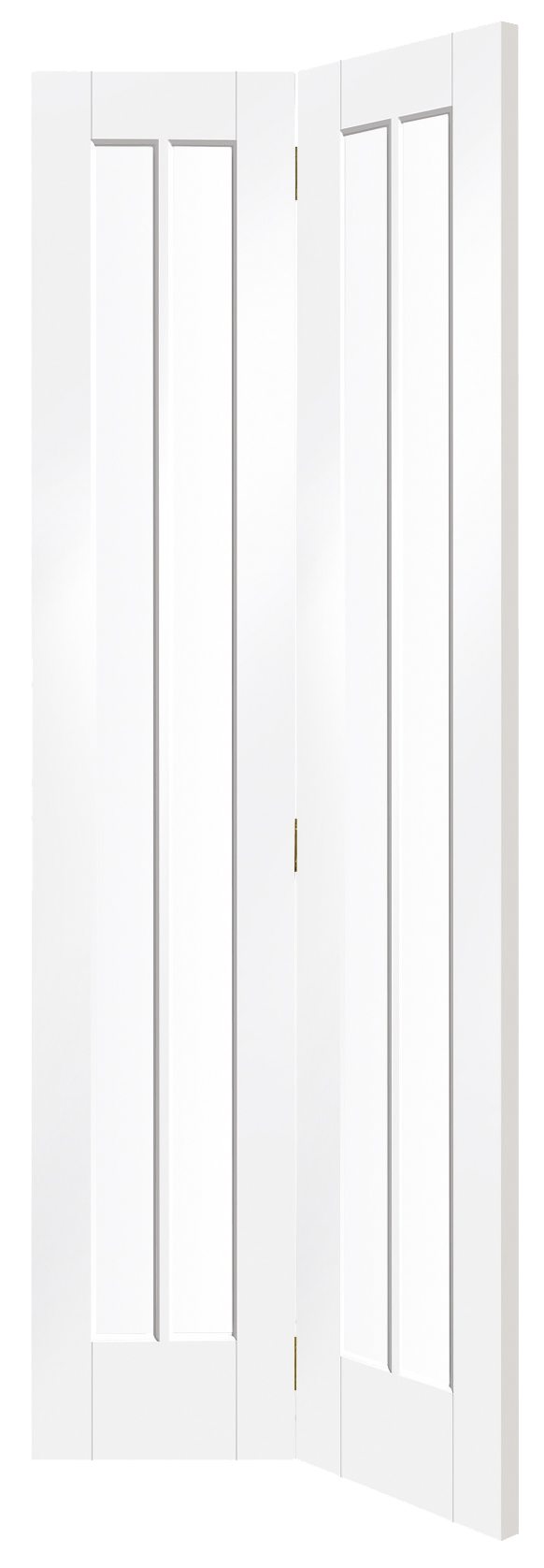 White Primed Worcester Internal Bi-Fold with Clear Glass – White Primed, 1981 x 762 x 35 mm