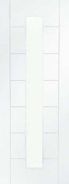 Palermo 1 Light Internal White Primed Door with Clear Glass
