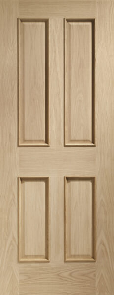 Internal Oak Victorian 4 Panel with Raised Mouldings