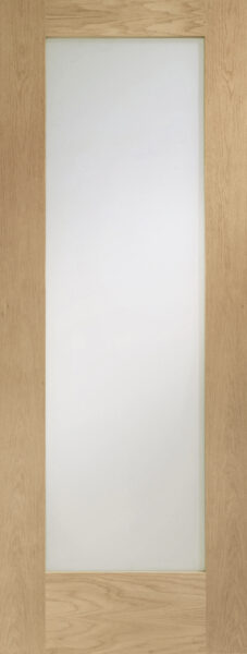 Internal Oak Pattern 10 with Clear Glass Fire Door