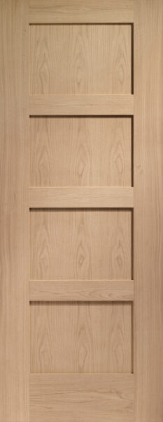 Internal Oak Pre-Finished Shaker 4 Panel Door