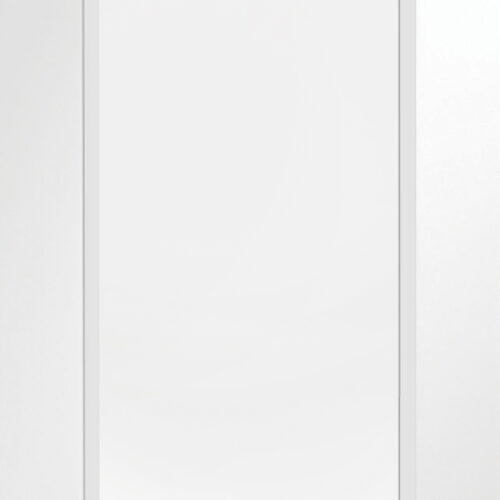 Internal White Primed Pattern 10 Fire Door with Clear Glass