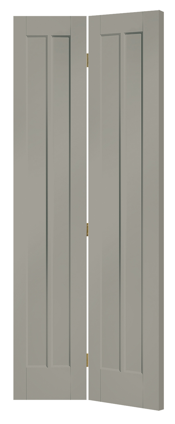 Worcester Internal White Primed Bi-Fold Door – Slate, 1981 x 762 x 35 mm