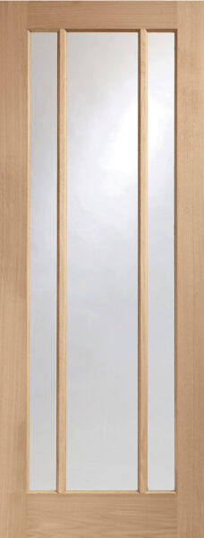 Worcester Internal Oak Fire Door with Clear Glass