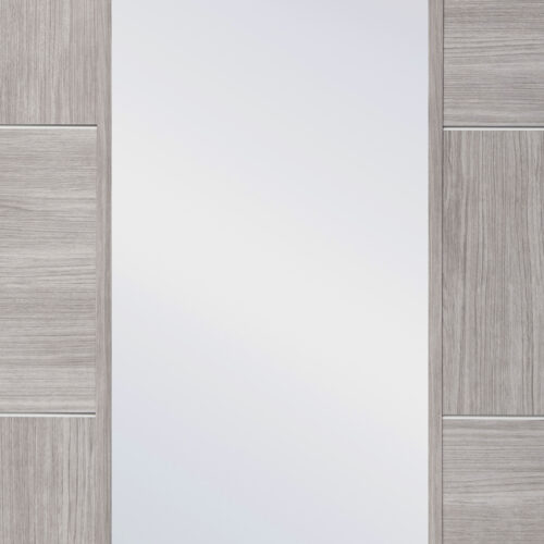 Internal Laminate White Grey Ravenna with Clear Glass