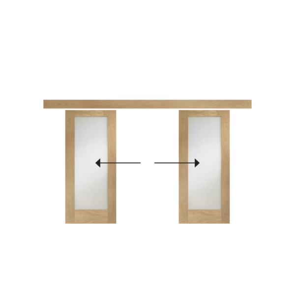 Easi-Glide Oak Gliding Door Frame