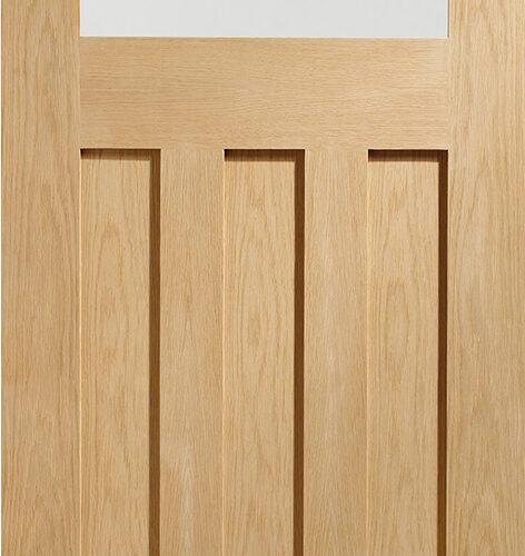 Internal Oak Pre-Finished DX Door with Obscure Glass