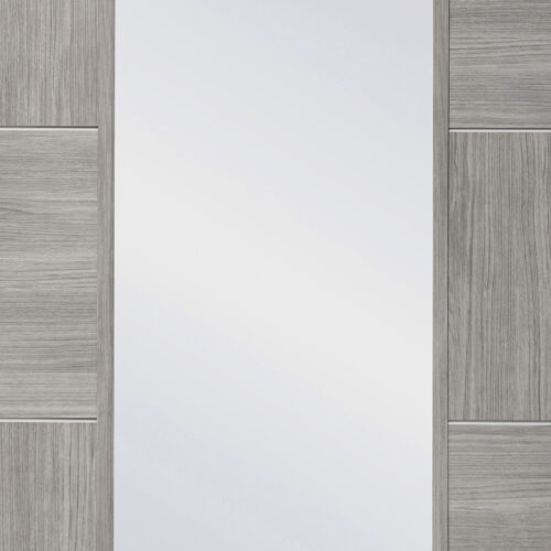 Internal Laminate White Grey Ravenna with Clear Glass