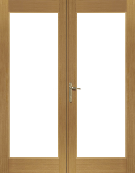 La Porte French Door In Pre-Finished External Oak (Brass Hardware)