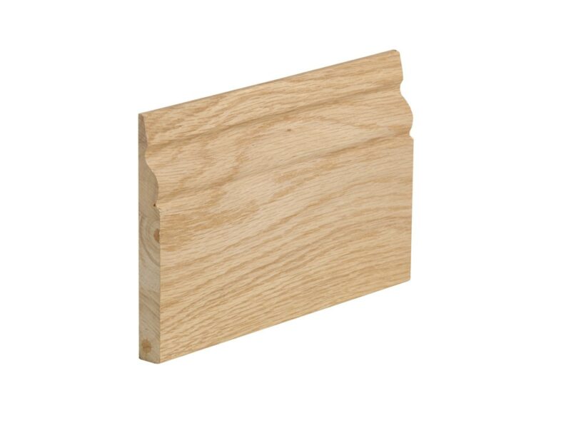 Ogee Profile Pre-Finished Oak Skirting Set – 5x3m per pack