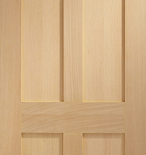 Victorian Shaker 4 Panel Internal Oak Fire Door