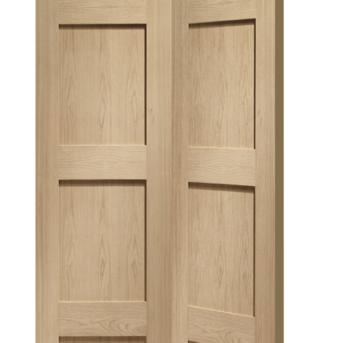 Internal Oak Shaker 4 Panel Bi-Fold Door