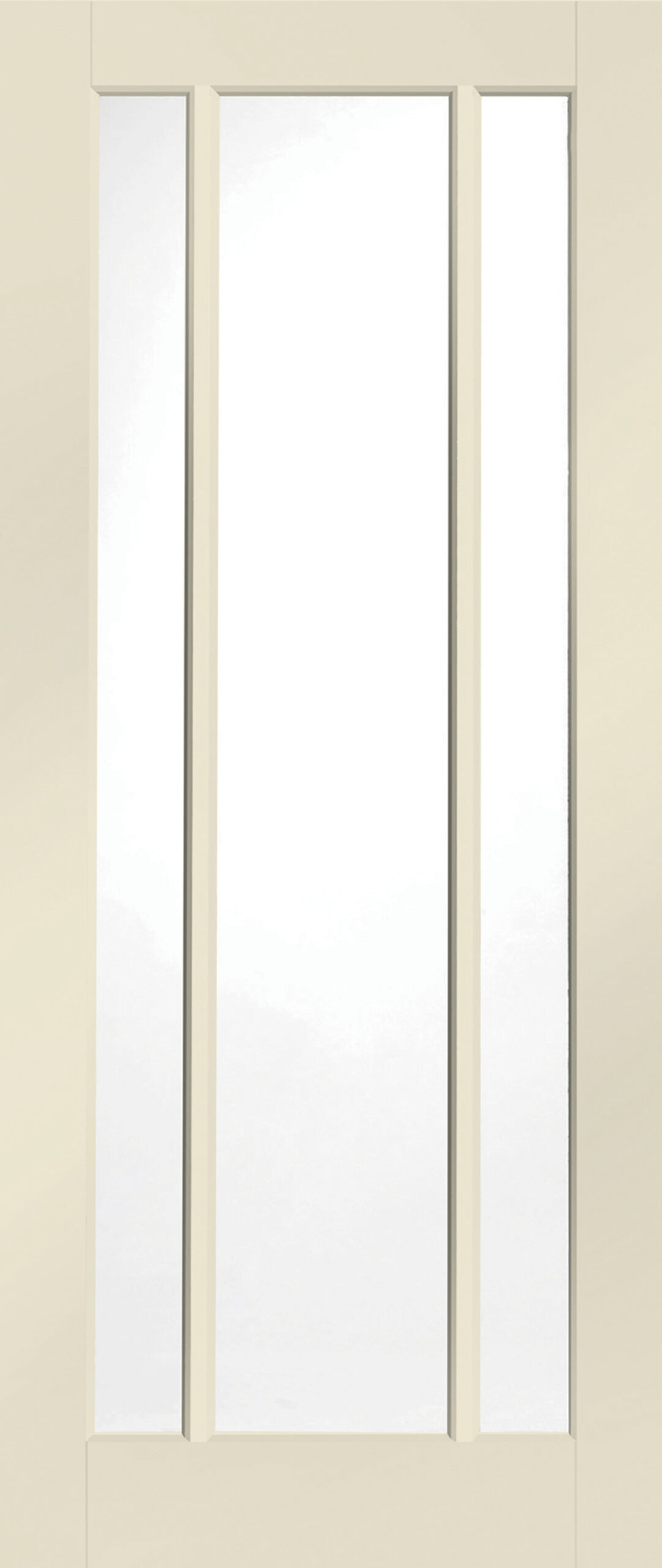 Internal White Primed Worcester Door with Clear Glass Fire Door – 1981 x 838 x 44 mm, Isabella