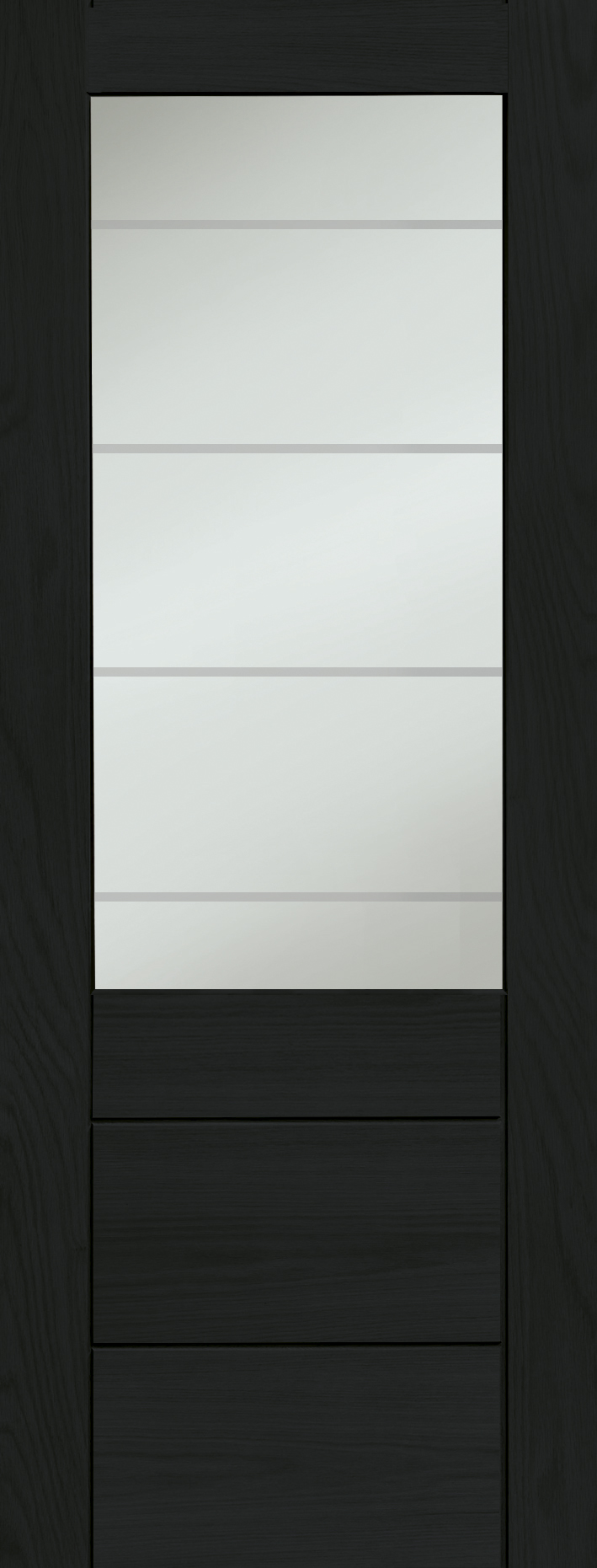 Palermo Essential 2XG Internal Oak Door with Clear Etched Glass – Americano, 2040 x 826 x 40 mm