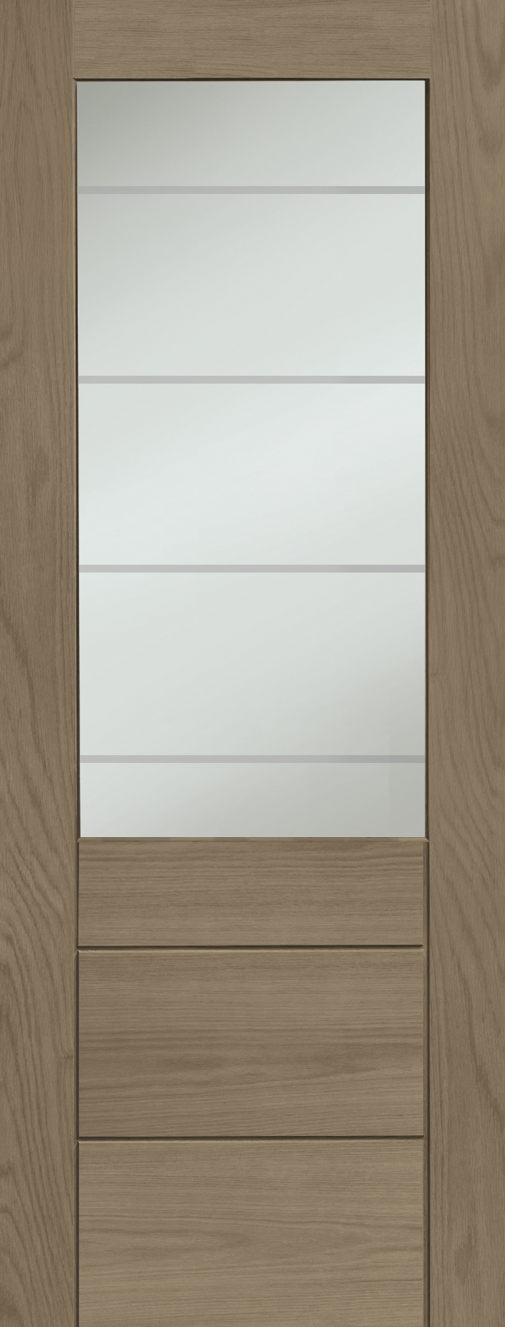 Palermo Essential 2XG Internal Oak Door with Clear Etched Glass – Cappuccino, 2040 x 826 x 40 mm