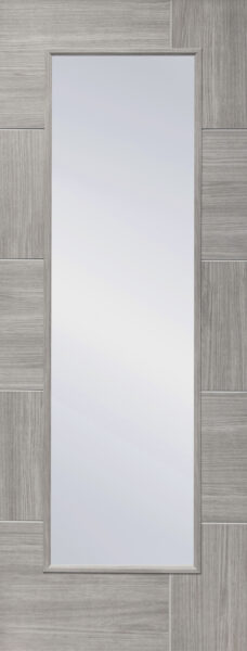 Internal Laminate White Grey Ravenna with Clear Glass