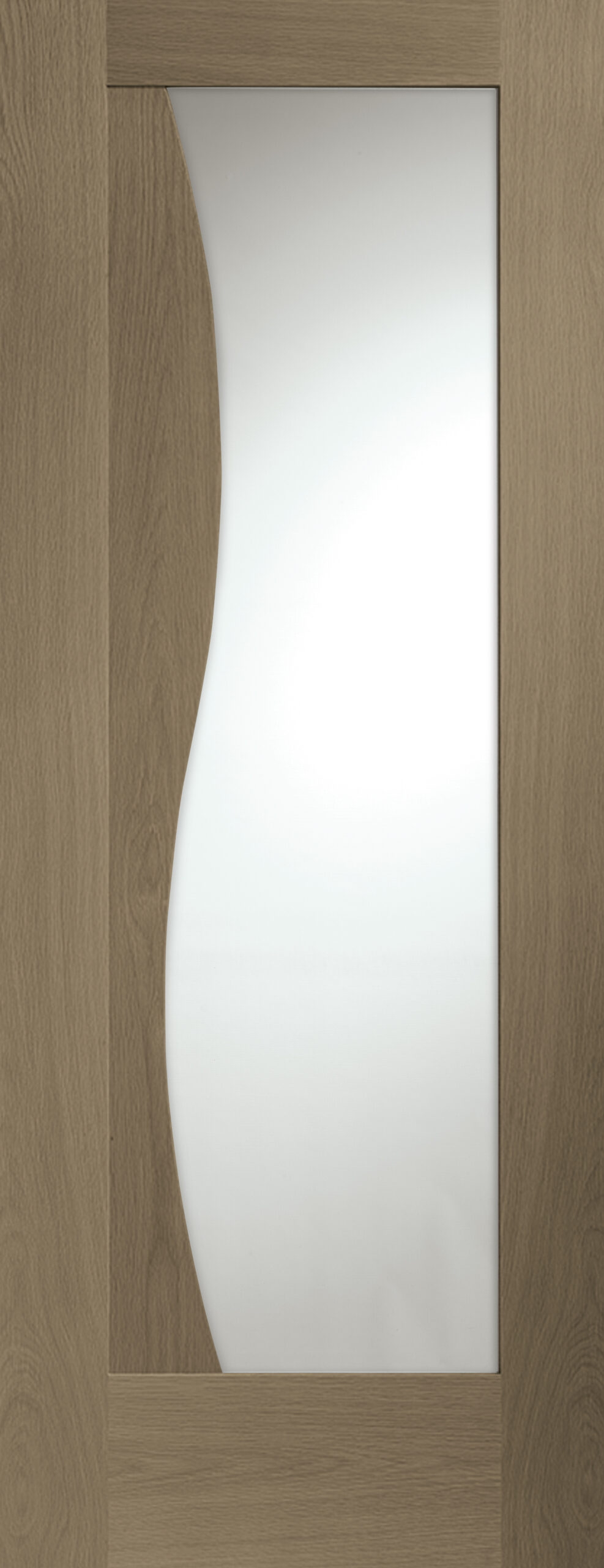 Internal Oak Emilia with Clear Glass – Cappuccino, 1981 x 762 x 35 mm