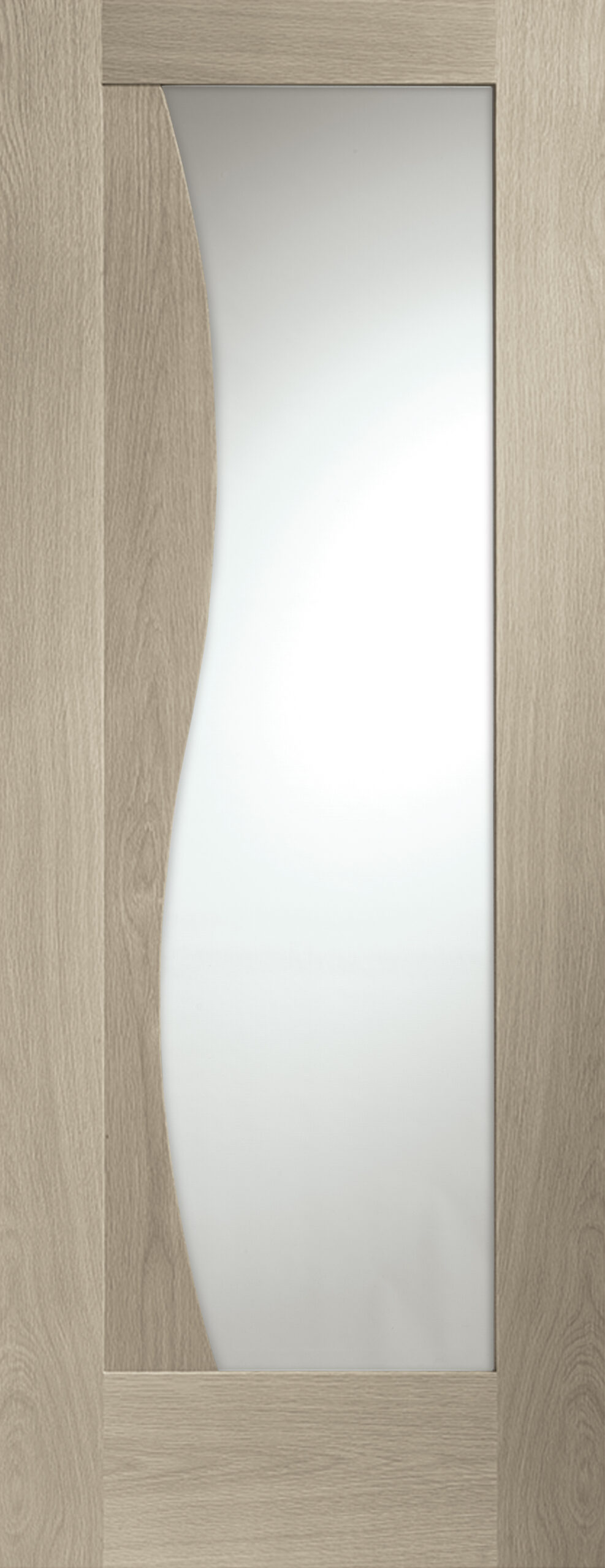 Internal Oak Emilia with Clear Glass – Crema, 1981 x 762 x 35 mm