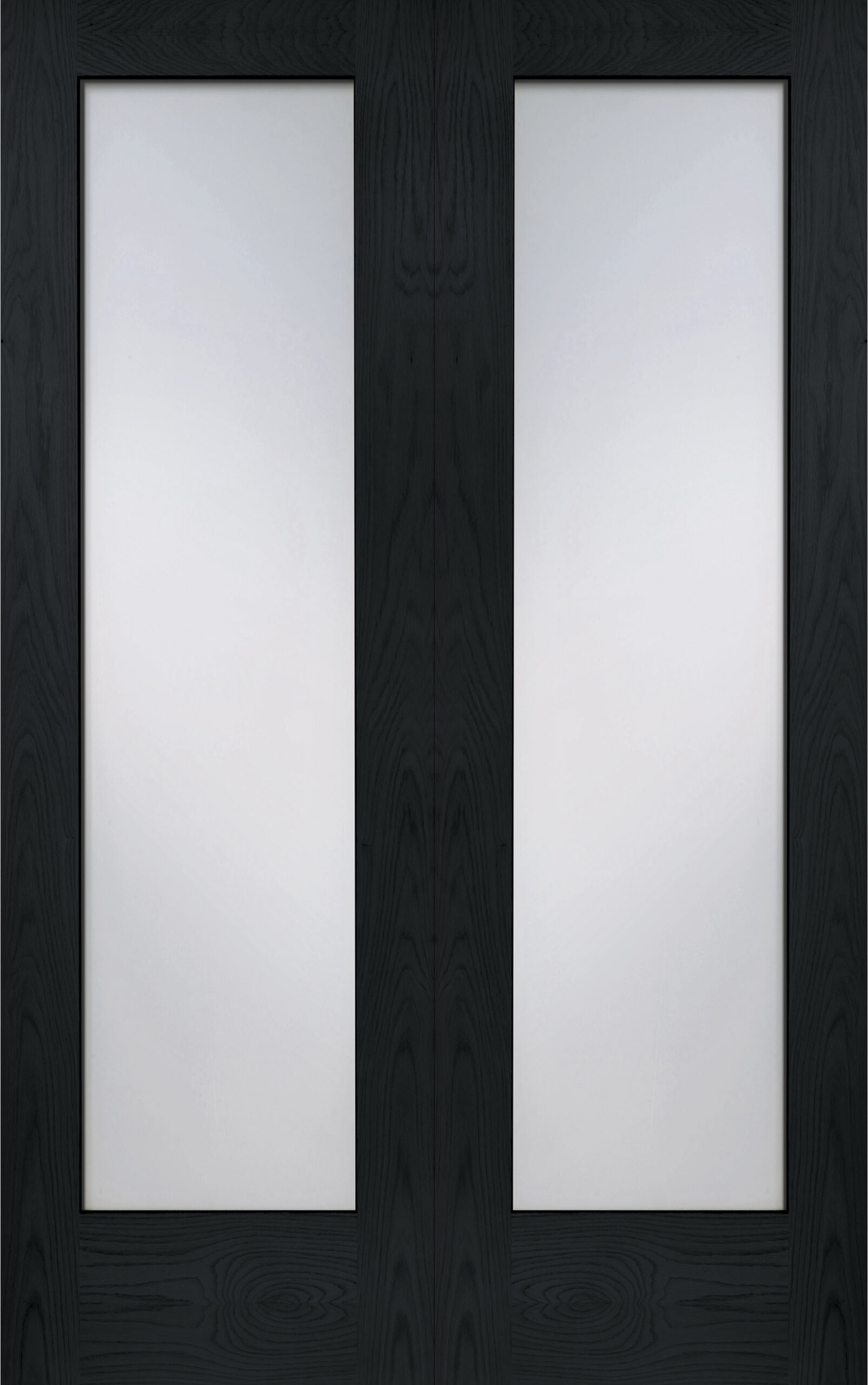 Internal Oak Pattern 10 Door Pair with Clear Glass – Americano, 1981 x 1524 x 40 mm