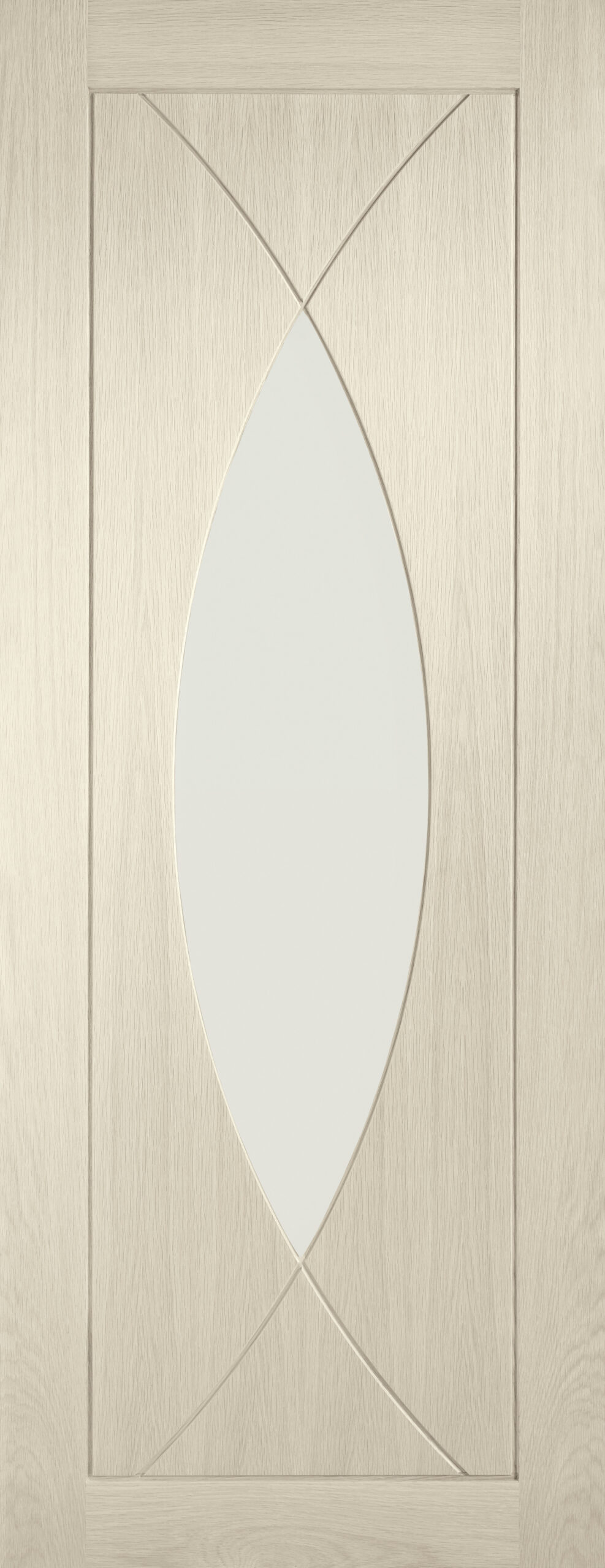 Internal Oak Pesaro with Clear Glass Fire Door – 1981 x 762 x 44 mm, Blanco