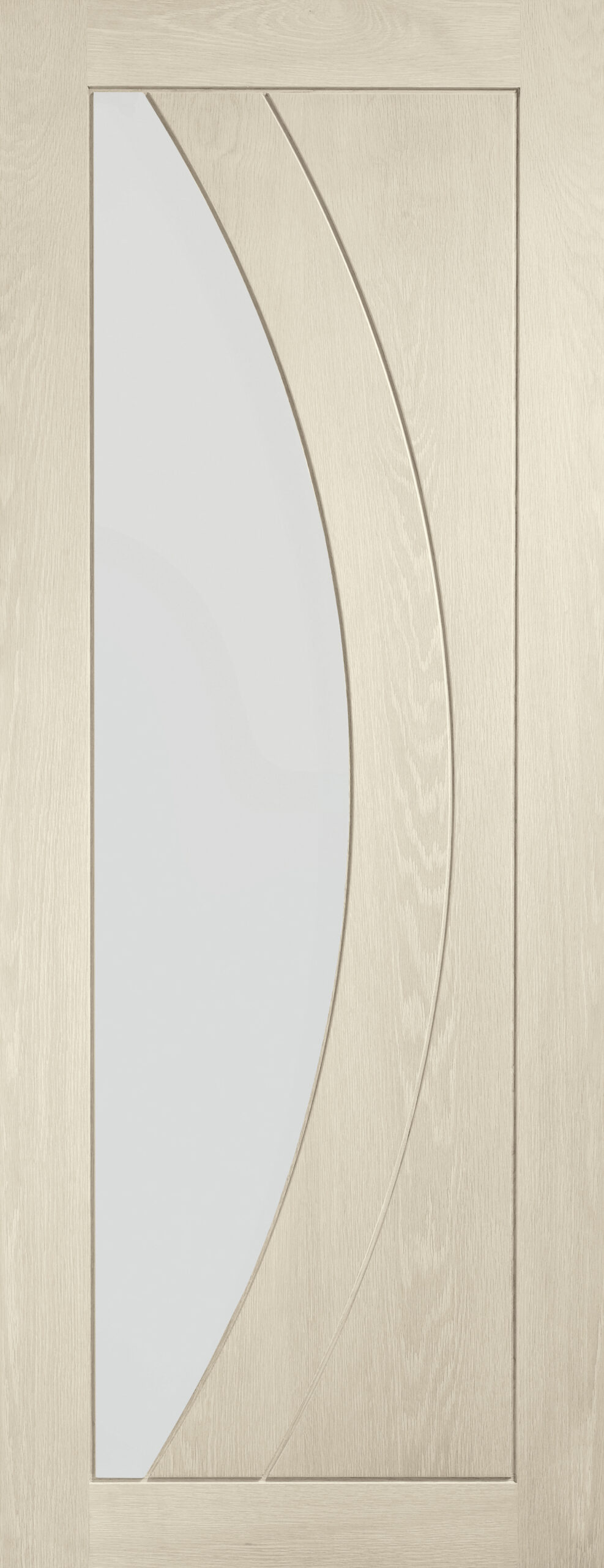 Internal Oak Salerno with Clear Glass – Blanco, 2040 x 726 x 40 mm