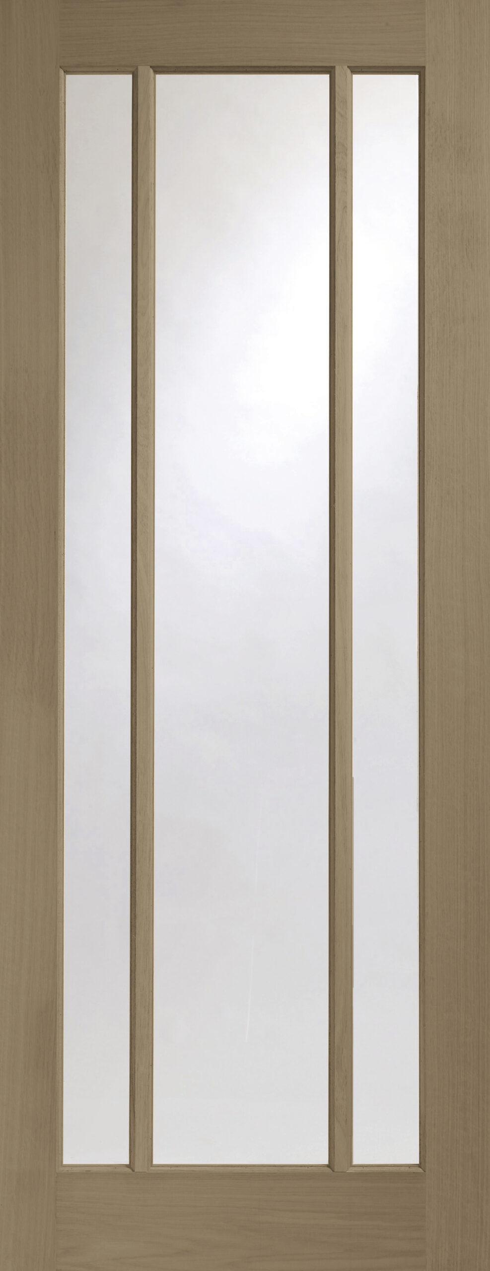 Worcester Internal Oak Fire Door with Clear Glass – 1981 x 762 x 44 mm, Cappuccino