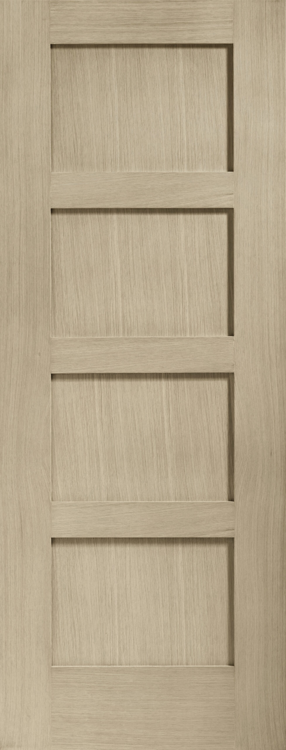 Internal Oak Shaker 4 Panel Door – Latte, 1981 x 457 x 35 mm