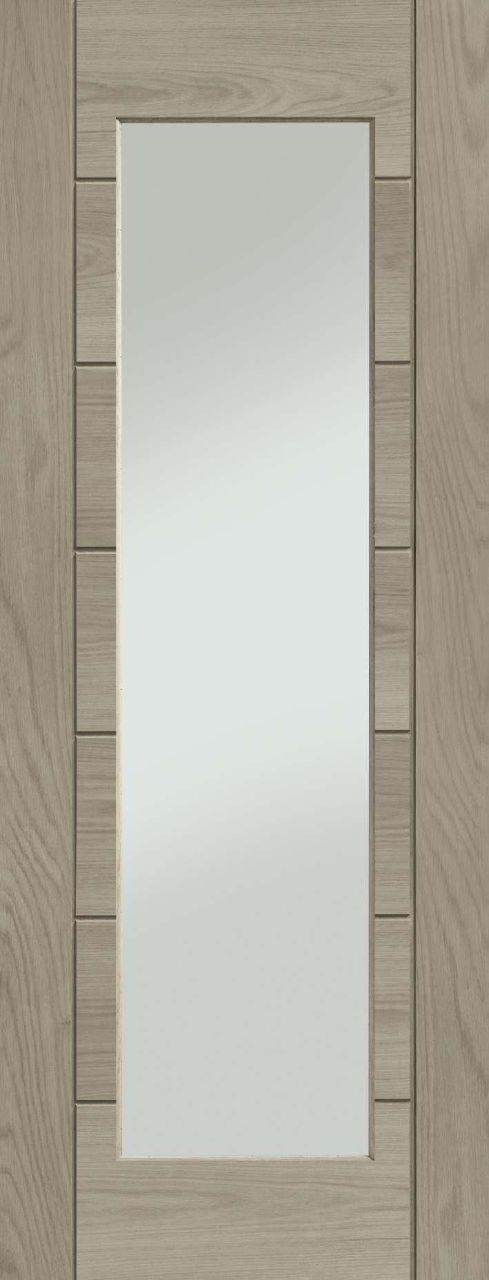 Palermo Original 1 Light Internal Oak Fire Door with Clear Glass (wide) – Crema, 1981 x 838 x 44 mm