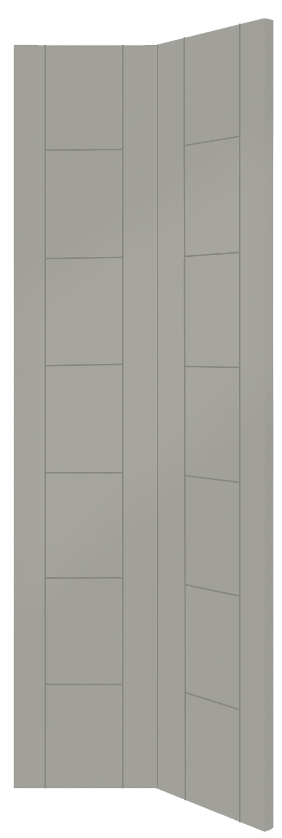 Palermo Internal White Primed Bi-Fold Door – Slate, 1981 x 762 x 35 mm