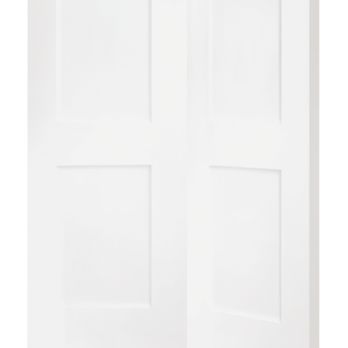 Shaker 4 Panel Bi-Fold Internal White Primed Door