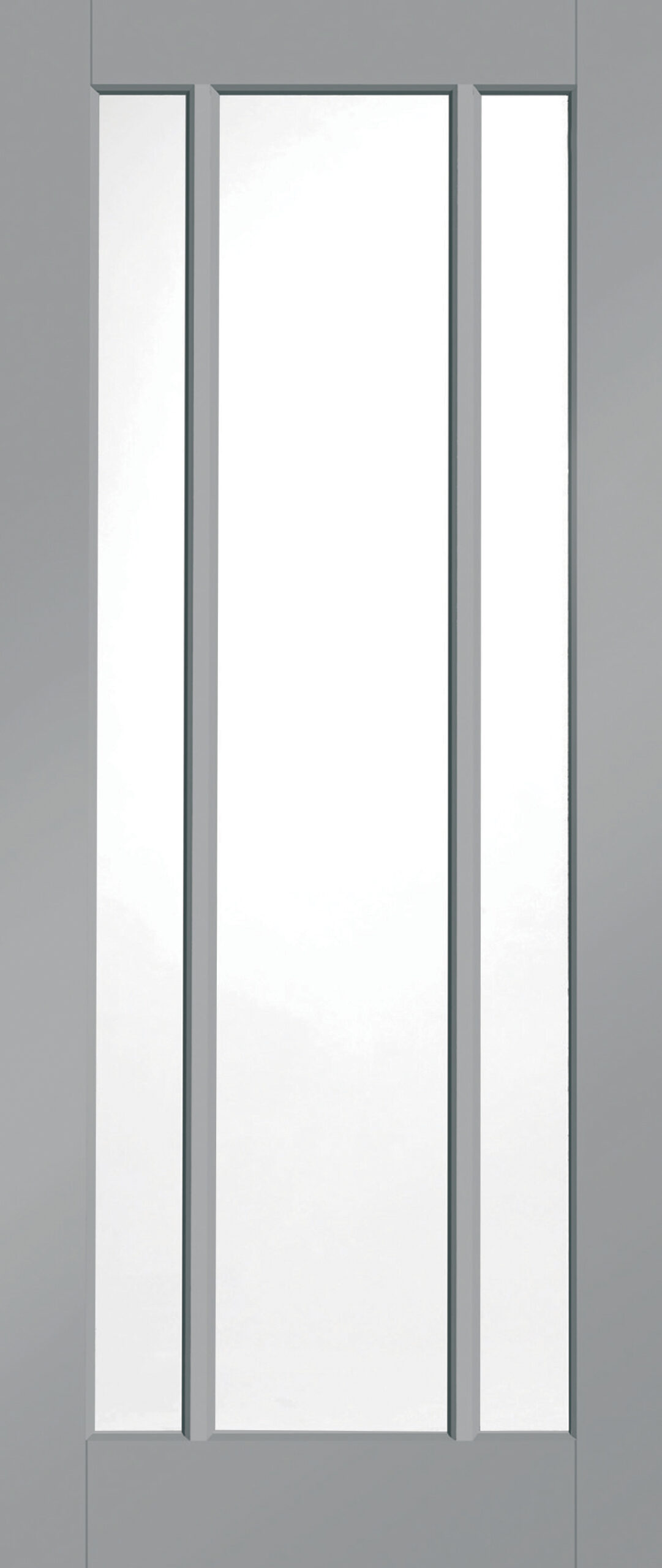 Internal White Primed Worcester Door with Clear Glass Fire Door – 1981 x 838 x 44 mm, Storm