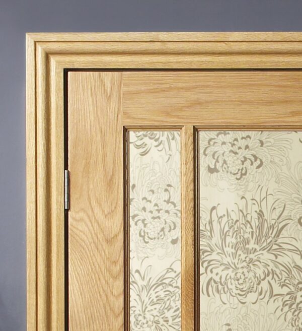 Ogee Profile Oak Door Architrave Set For Internal Oak Door Pairs - Image 2