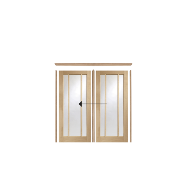 Easi-Slide Oak Room Divider Door System - Image 4