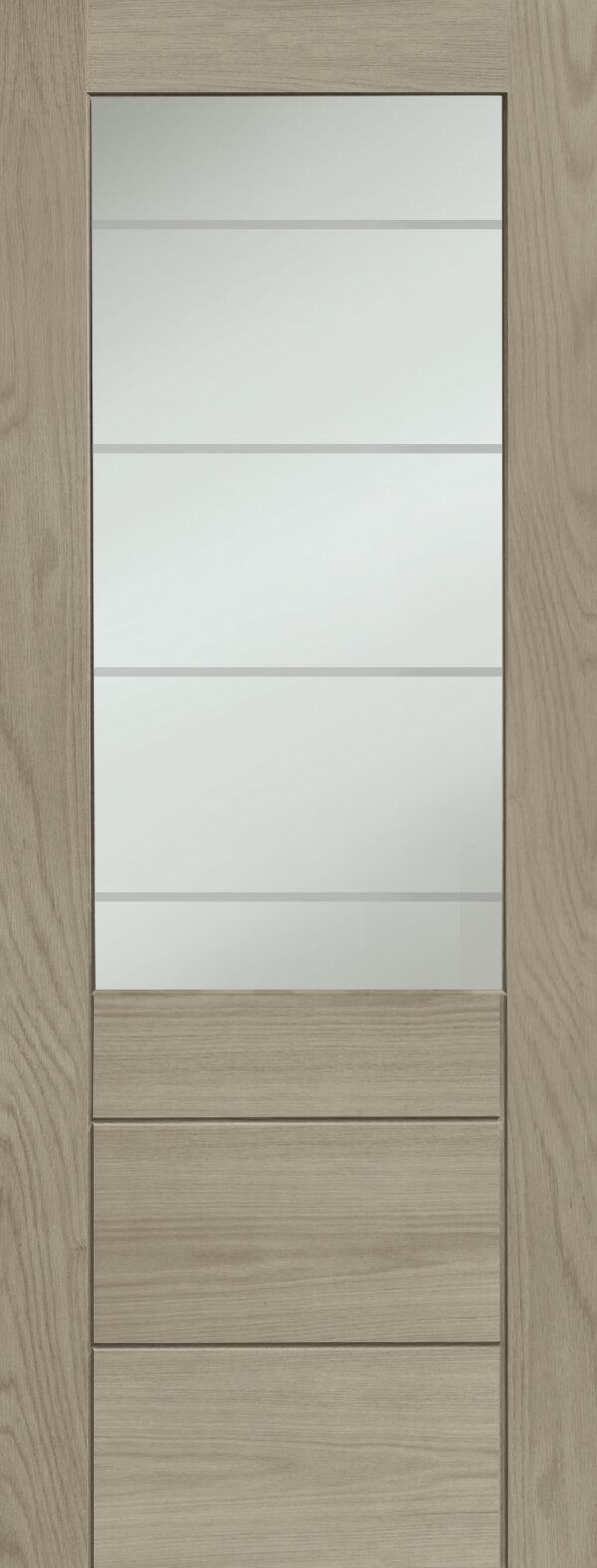 Palermo Essential 2XG Internal Oak Door with Clear Etched Glass - Image 10