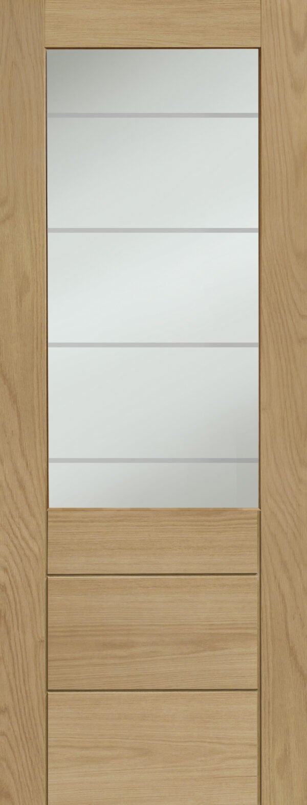 Palermo Essential 2XG Internal Oak Door with Clear Etched Glass - Image 11