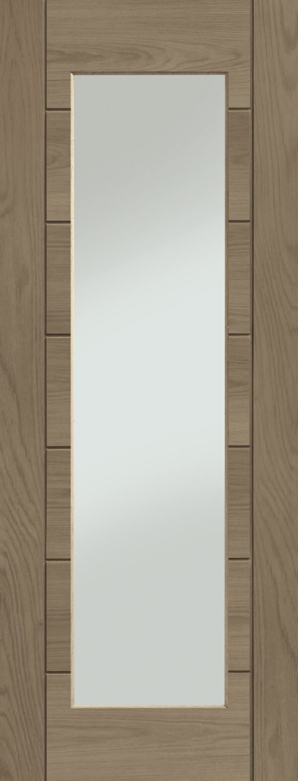 Palermo Essential 1 Light Internal Oak Door with Clear Glass - Image 5