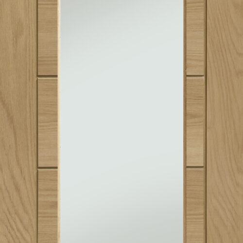 Palermo Essential 1 Light Internal Oak Door with Clear Glass