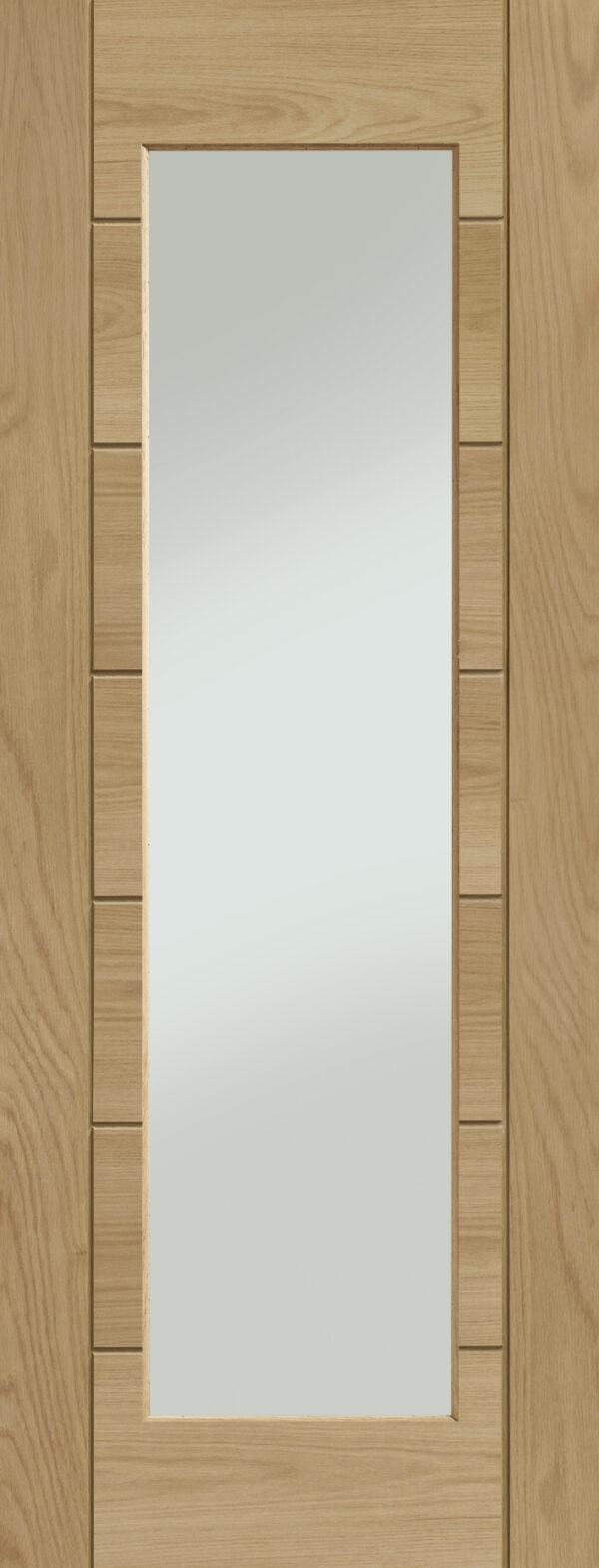 Palermo Essential 1 Light Internal Oak Door with Clear Glass - Image 11